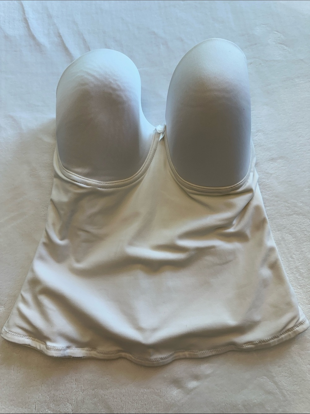 Strapless White Bustier Shapewear Slip - Smooth Support- 36DD